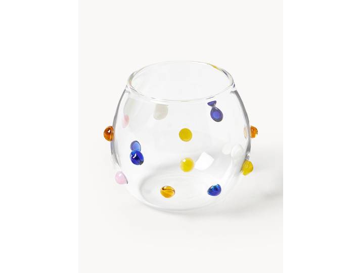 Kleine mondgeblazen borosilicaatglazen Perli, 4-delig