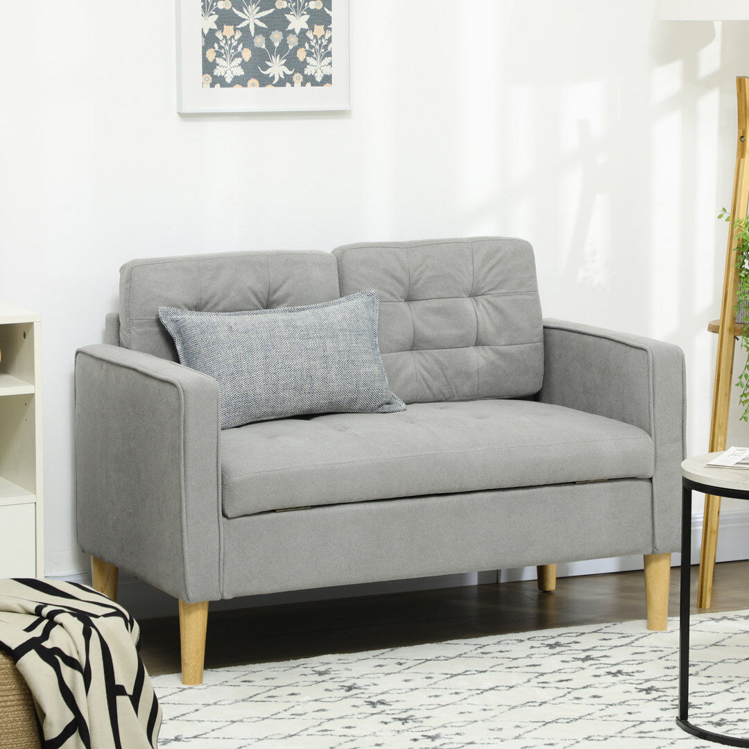 17 Stories 117 cm W Loveseat 78cm H X 117cm W X 62cm D