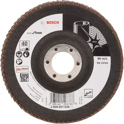 Bosch Fächerschleifscheibe X581 Best for Inox, gewinkelt, Glasgewebe - 2608607638