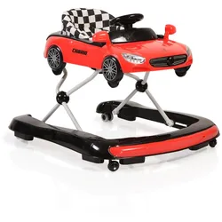 Lauflernhilfe Cabrio 2 in1 Auto-Design höhenverstellbar Armaturenbrett mit Licht rot/schwarz