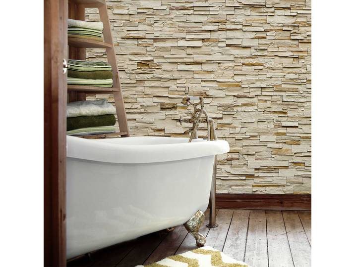 home24 Fotobehang Fine Stone Wall 3 x 2cm
