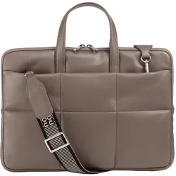 Dudu Togean Laptoptasche Leder 36 cm (14.17"), Notebooktasche, Braun