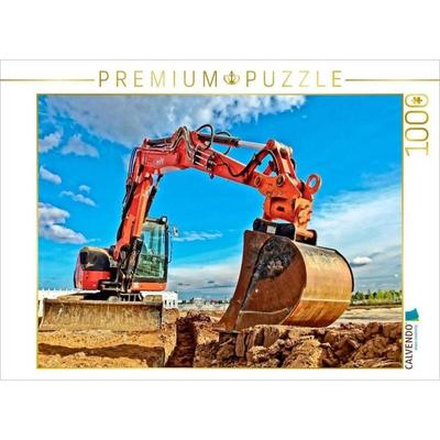 CALVENDO Puzzle Bagger - kraftvolle Arbeitsmaschinen | 1000 Teile Lege-Größe 64x48cm Foto-Puzzle für glückliche Stunden