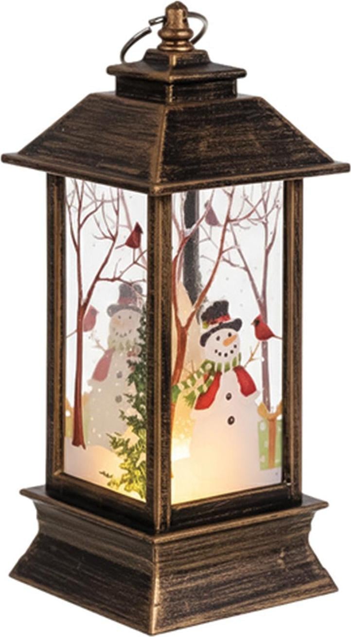 Ruhhy 26754 LED-kerstlantaarn, koperkleurig, Hoogte: 12,5 cm
