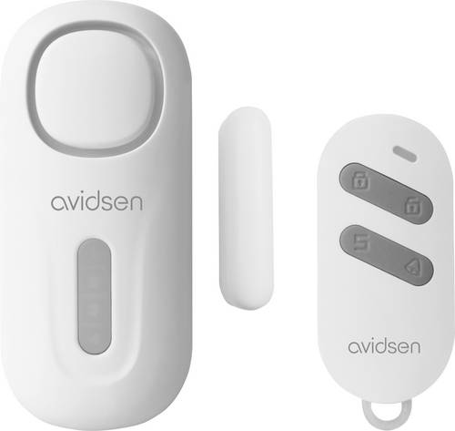 Avidsen Türalarm Weiß Set mit Bewegungsmelder, mit Fernbedienung 90 dB 100021