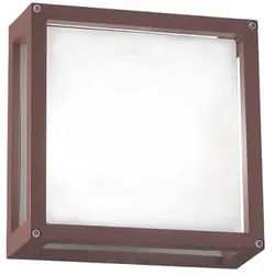 ROSSINI ILLUMINAZIONE Discovery Außenleuchte IP54 Braun, Aludruckguss, satiniertes Glas – Rossini