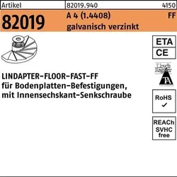 Klemme R 82019 FF FF 12 A 4 (1.4408) 1 Stück LINDAPTER