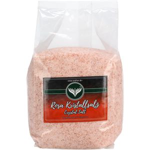 Azafran Salz rosa Kristallsalz, im Nachfüllbeutel, feines Steinsalz aus Pakistan, 1 kg