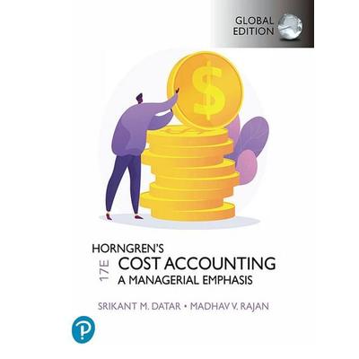 Horngren's Cost Accounting, Global Edition, Taschenbuch von Srikant Datar,Srikant M. Datar,Madhav V. Rajan, Pearson Education Limited,