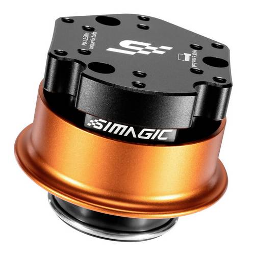 SIMAGIC EVO Third Party Quick Release Schnellverschluss-Adapter Schwarz, Orange