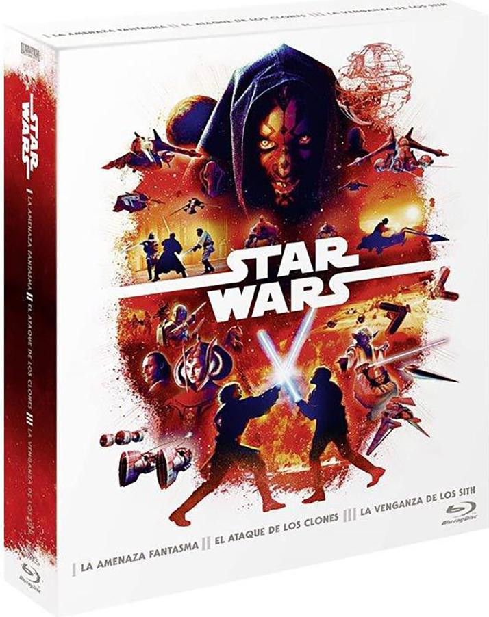 Disney Star Wars Trilogie Episodes 1-3 Blu-ray Rood