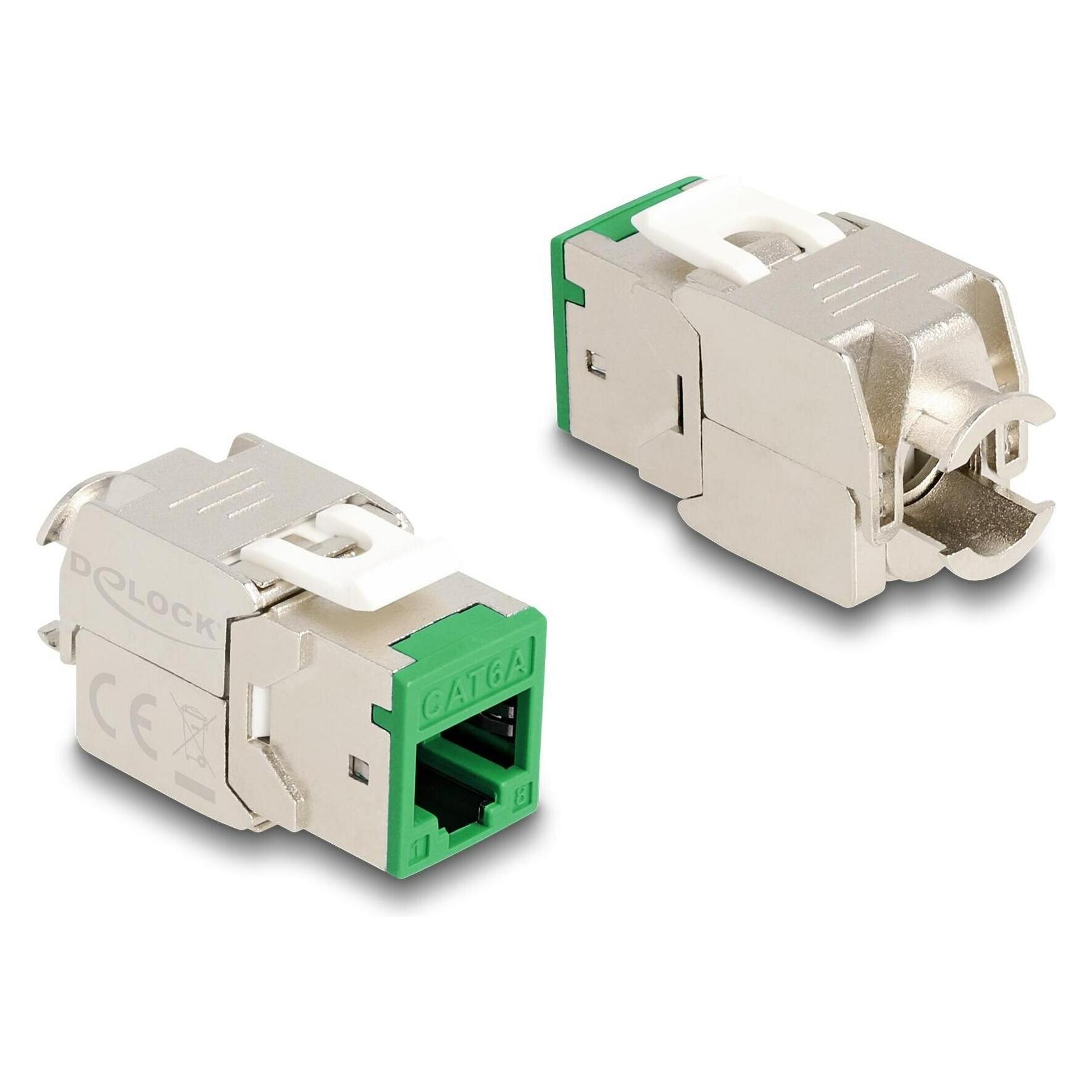 Delock Keystone Modul RJ45 Buchse zu LSA Cat.6A werkzeugfrei (Keystone Modul) (88116)