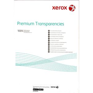 Xerox Kopierfolien 500169, Premium Transparencies, A4, klar, für Farblaserdrucker, 100 Stück