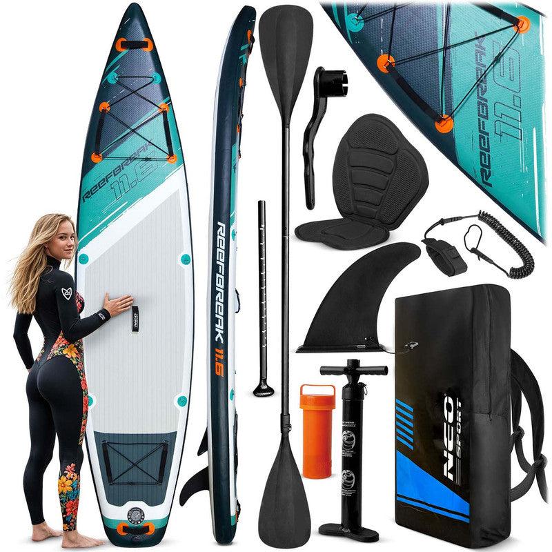 SUP-Board - Stand-Up-Paddleboard - Paddelbrett - Supplank - Leicht und langlebig - Mit Zubehör