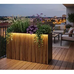Herstera Garden Deco Planter Divider XL Plus | 120x40x80 cm - Anthrazit