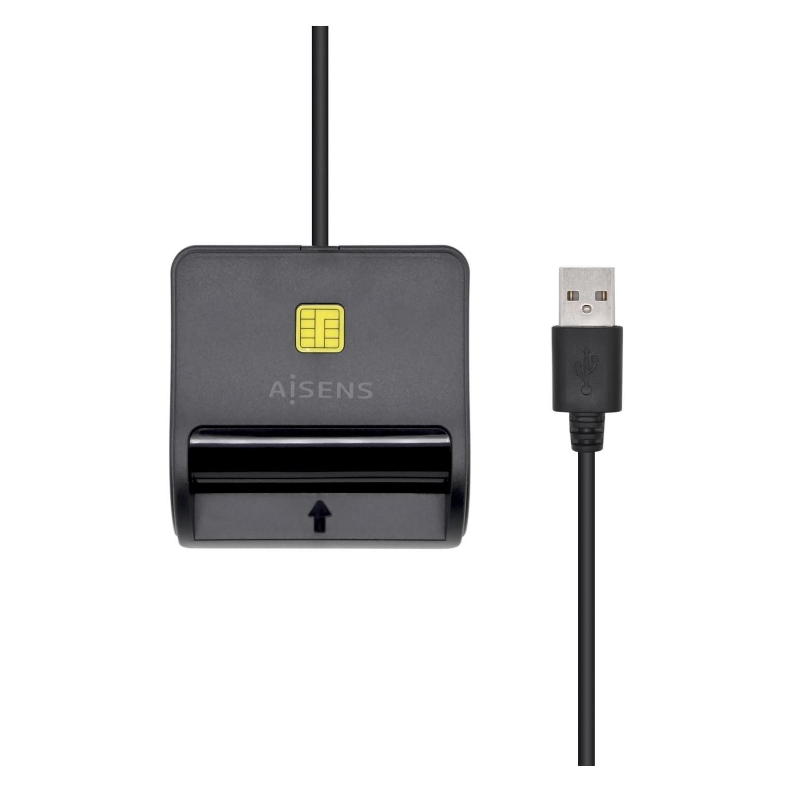 Aisens ASCR-SN01-BK Zutrittskontrollsystem USB-Zugangskontrollenleser Schwarz (USB 2.0) (ASCR-SN01-BK)