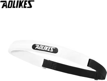 Inspire Curations AOLIKES Sports Head Sweatband Elastic Running Headband For Running, Cycling, Yoga & Fitness white