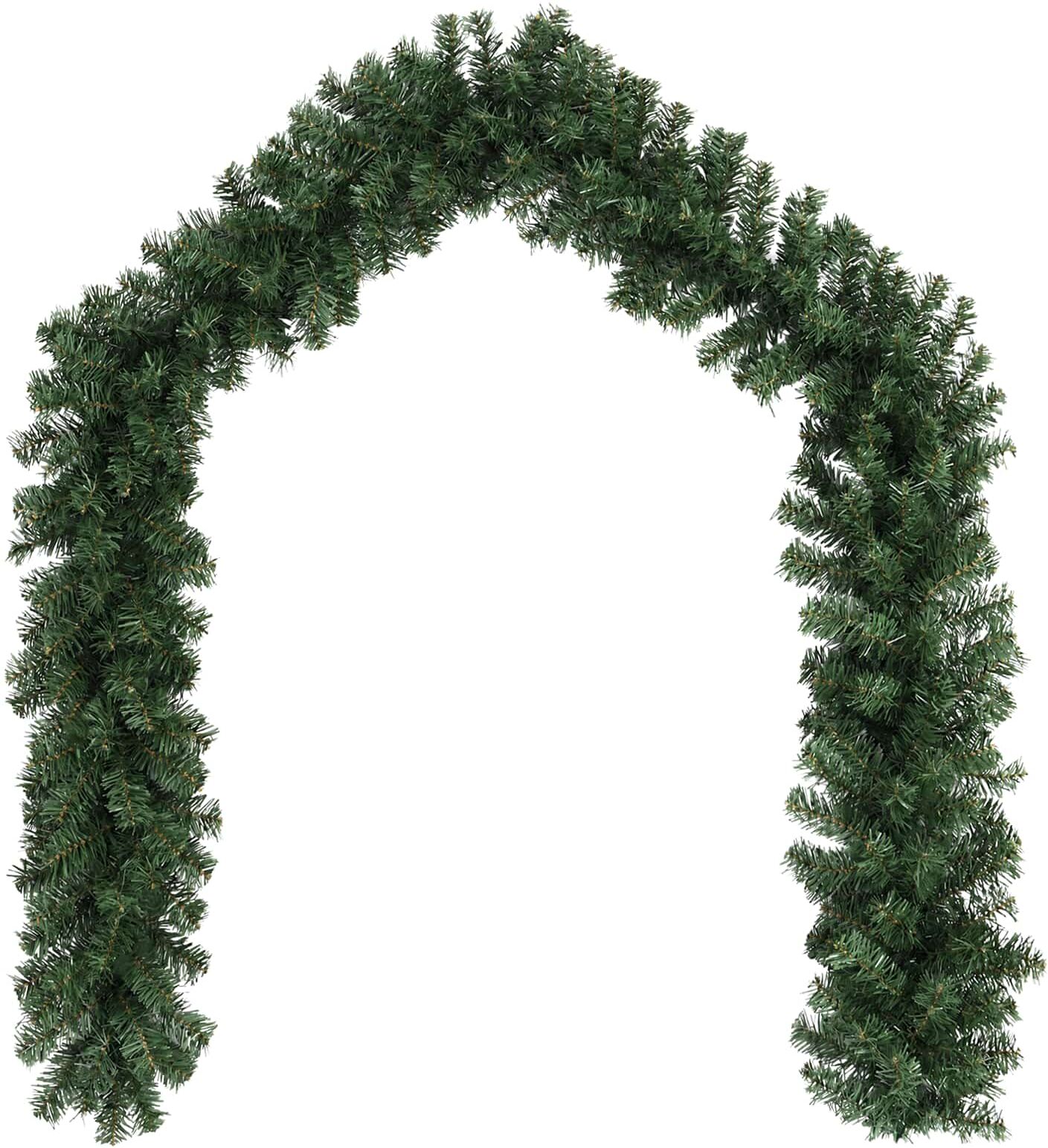 vidaXL Guirlande de Noël Vert 270 cm PVC