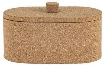BIDKhome Oval Cork Box Lg