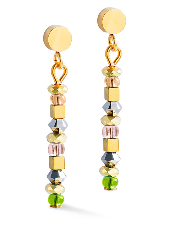 COEUR DE LION Beschicht. Ohrstecker mit Edelsteinen und Swarovski Kristallen - onesize