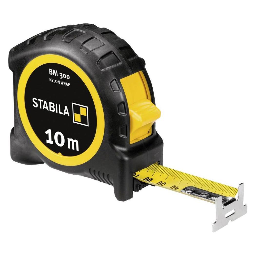 Stabila Taschenbandmass BM 300, metrische Skala (10 m) (19843 M1045-2145)