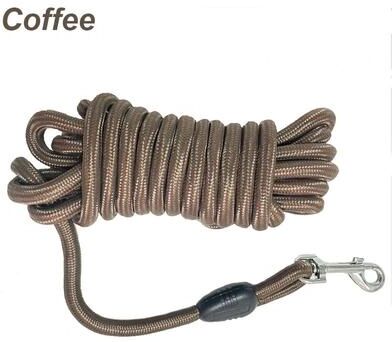 Uplift Treasures Heavy Duty Long Rope Training Dog Leash coffee 15m