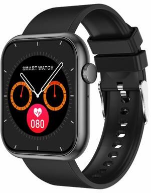 Inspired Deals QX7 Pro Smart Watch With Bluetooth Calling Health Fitness Tracker IP67 Waterproof black