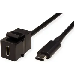 Bachmann USB 3,1 Type C Keystone Module (0.50 m, USB 3.2 Gen 2, 60 W), USB Kabel