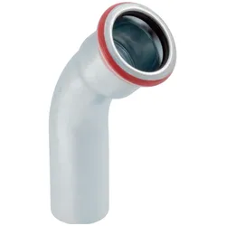 Geberit, Rohrverbindungstechnik, Biegung FZ 45 Grad 108 mm Hülse / Nippel mapress (Winkelverbindung)