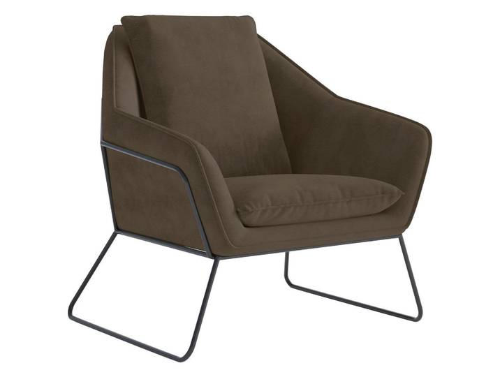 Livetastic Sessel, Braun, Metall, 78x85x85 cm, Wohnzimmer, Sessel, Sessel