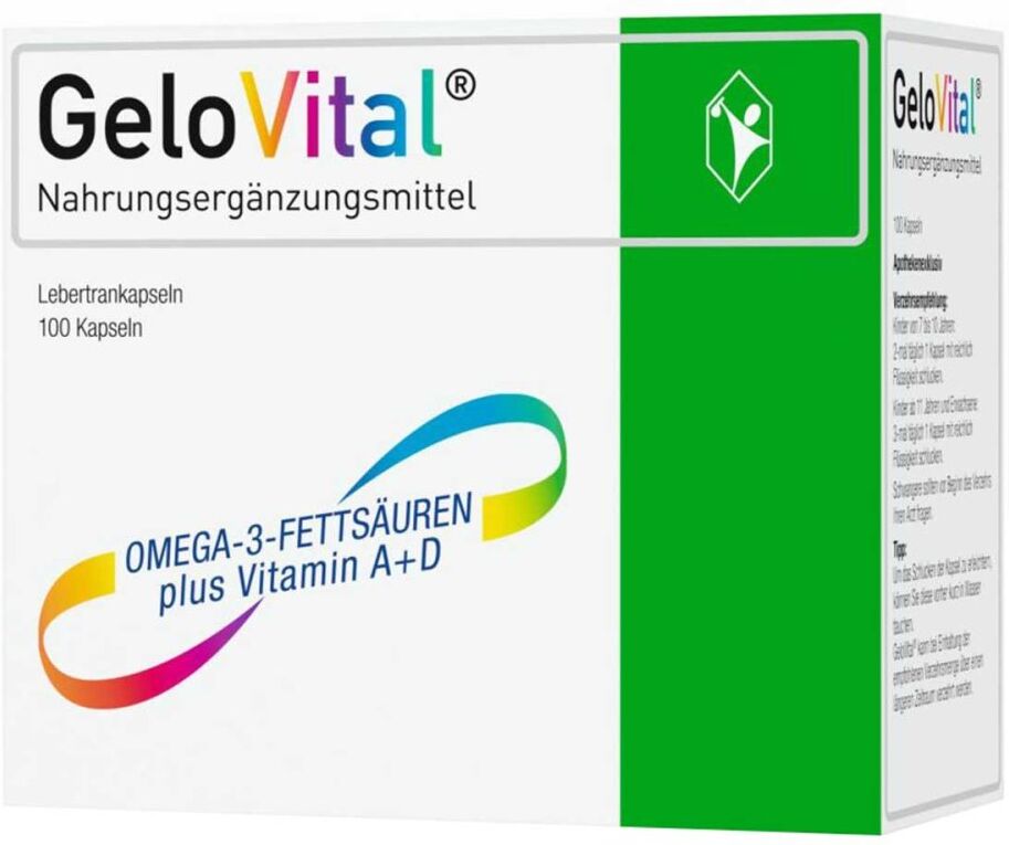 GeloVital Lebertrankapsel mit Vitamin A und Vitamin D