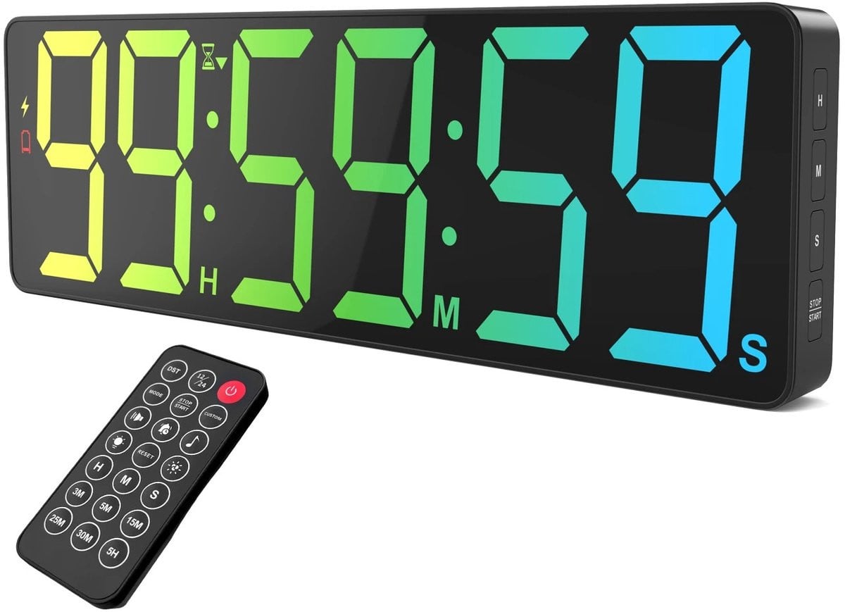 G&G Digitale Afteltimer met Afstandsbediening - Zwart
