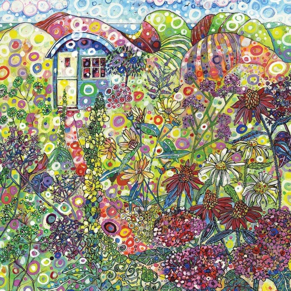 Grafika Vierkante Puzzel Blauw - 1000 Stukjes