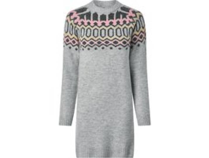 ESMARA® Robe en tricot femme (gris, XL(46/48))