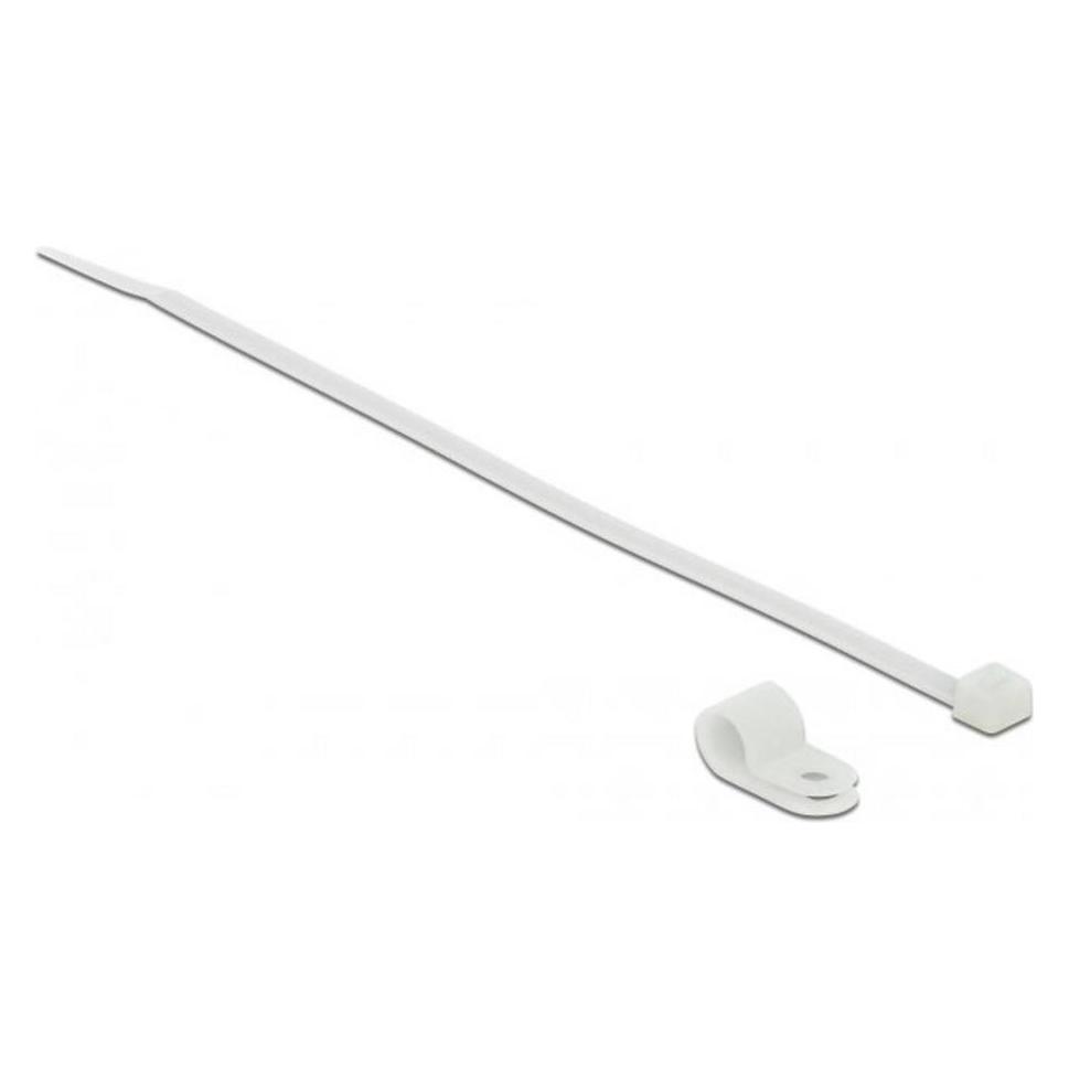 Delock Kabelbinder-Kit - 20 cm - weiss (200 mm, 10 Stk.) (18863)