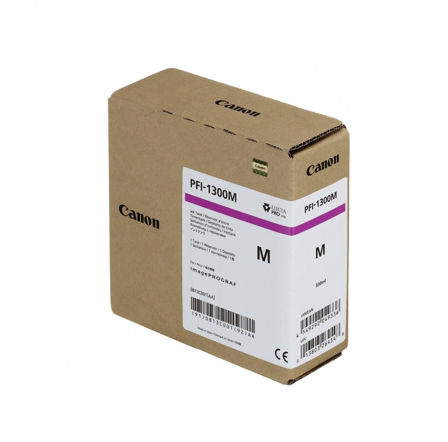 Canon Original PFI-1300M Druckerpatrone - magenta 330ml 0813C001