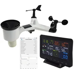 ChiliTec Digitale Funk-Wetterstation "CTW-902 Wi" Luftfeuchte, Wind & Regen, WiFi