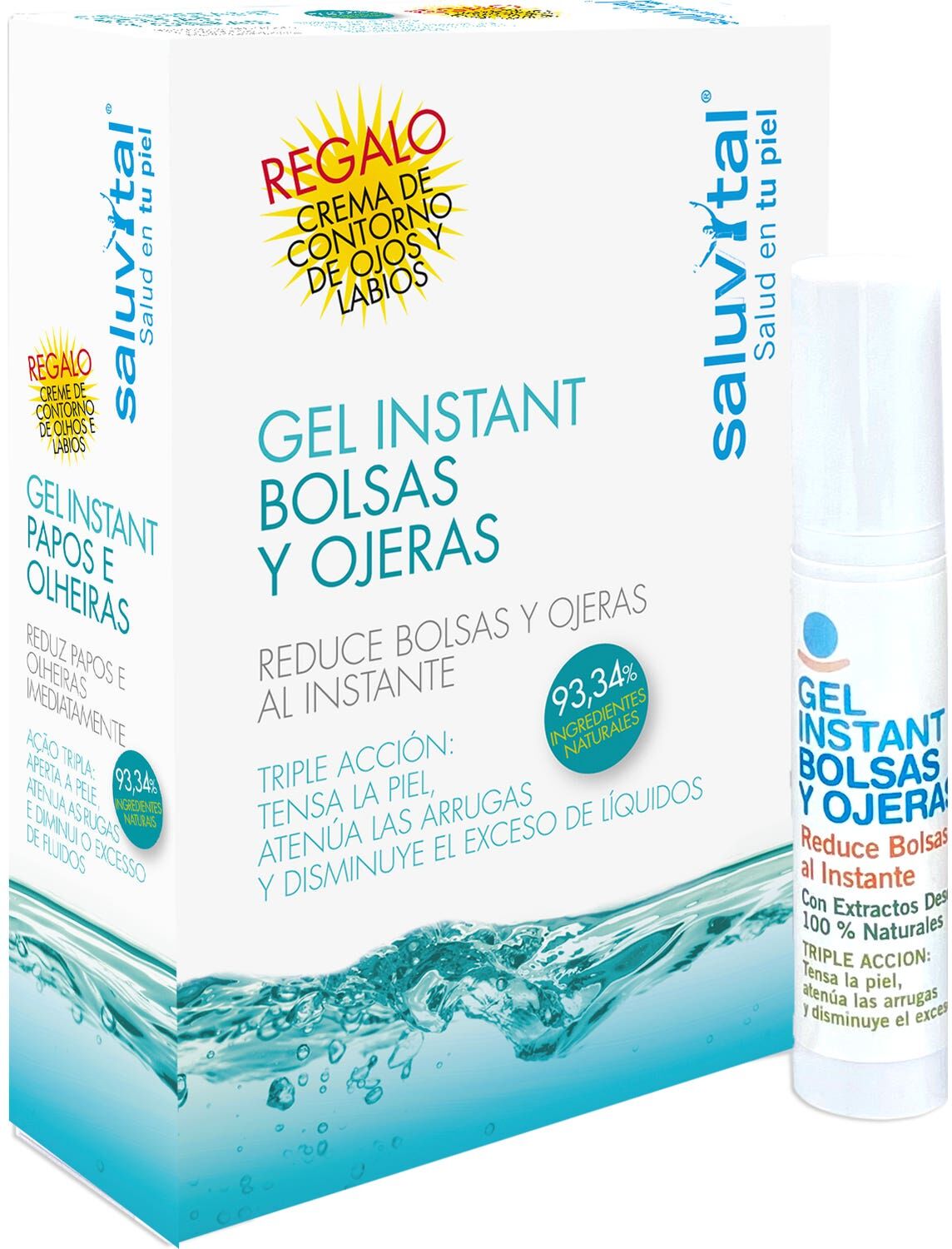 Saluvital Gel Instant Bolsas Y Ojeras 10 ml