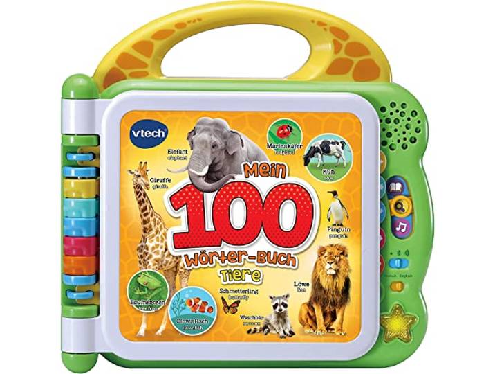 VTech Mein 100-Wörter-Buch Tiere - Bilinguales Lernbuch