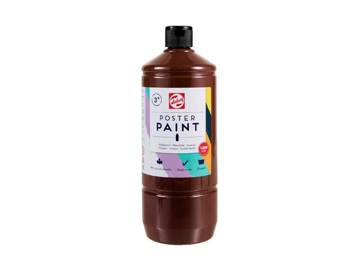 Plakatfarbe 1L Braun