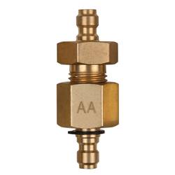 KS Tools 150.2347 Doppel-Adapterstück M14x1,5 Innen- und Außengewinde und 3/8 Schlauchanschluss