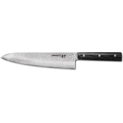 Samura DAMASCUS 67 kitchen KNIFE EUROPEAN CHEF, 20.8 cm, Küchenmesser, Silber