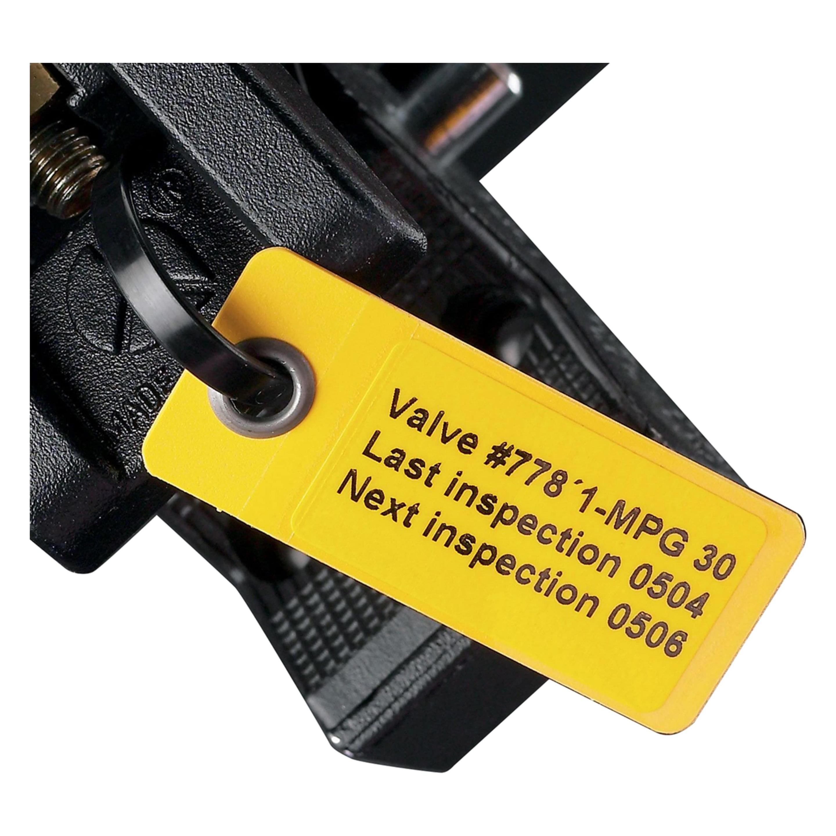 Brady LT-59x25-B7645, Laminat(TM)-Anhänger + Laminat, Gelb, 59 x 25mm (50 Stück) (LT-59X25-B7644-0.05)