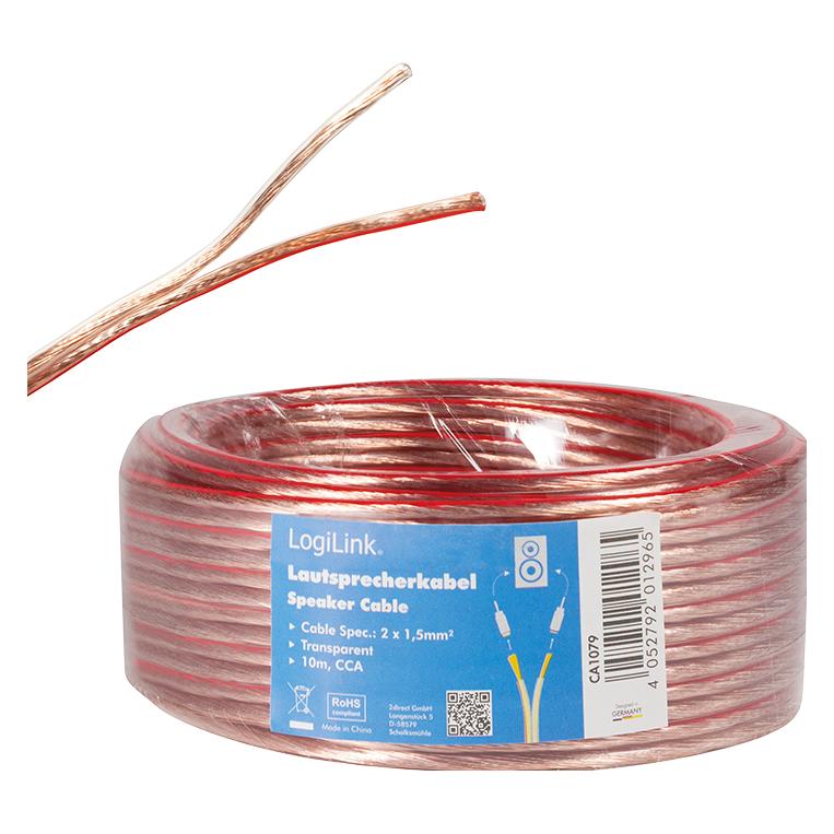 LogiLink CA Lautsprecherkabel (10 m, 1.50 mm²) (CA1079)