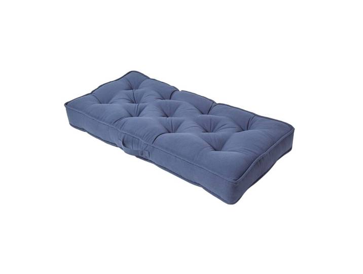 SITZAUFLAGE für Zweisitzer-Sofa 100 x 48 cm – dickes Sitzkissen dunkelblau