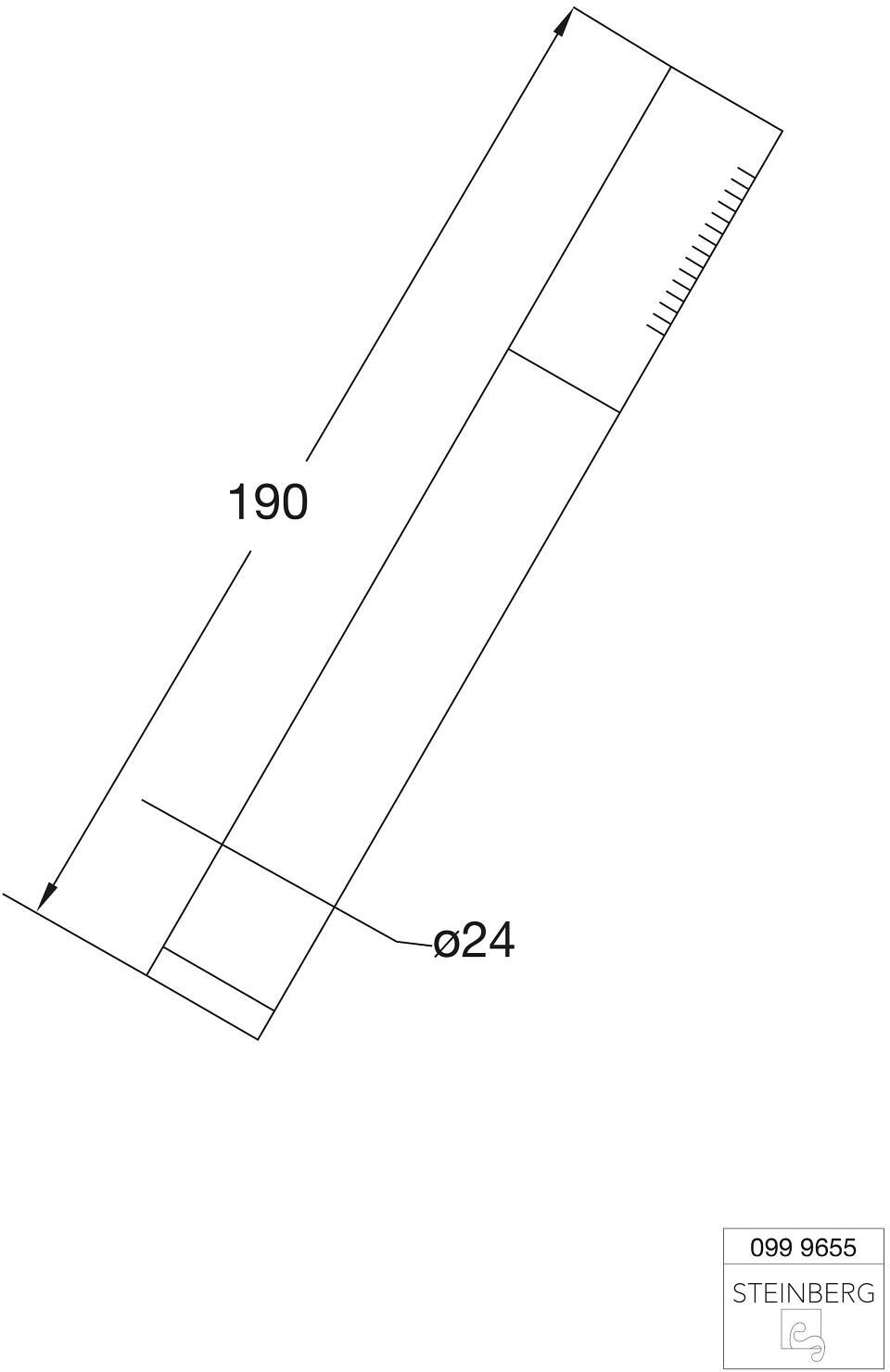 Steinberg Metall-Stabhandbrause