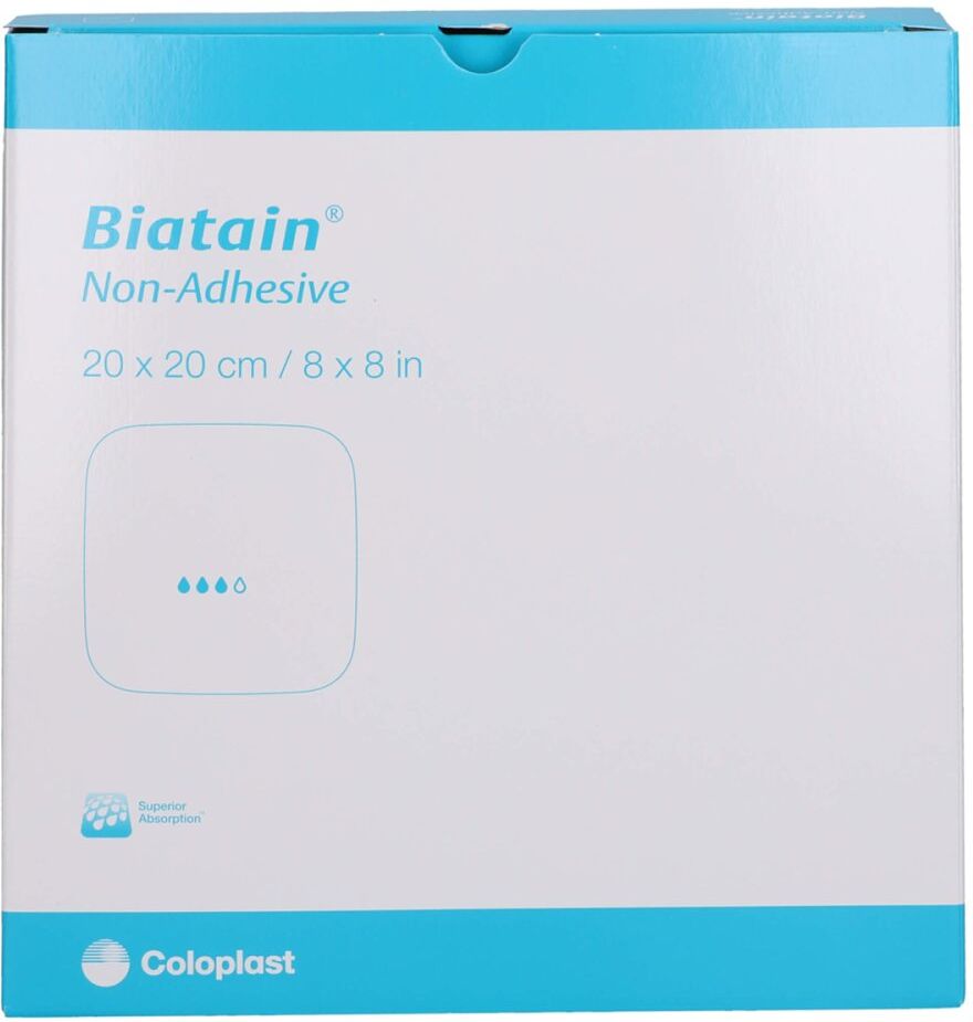 Biatain Schaumverband 20x20 cm nicht haftend 5stk