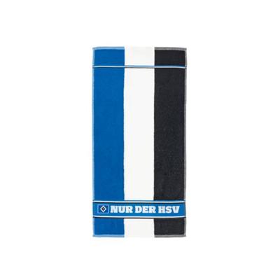 Handtuch Set HAMBURGER SV "Hamburger SV Badetuch HSV Saunatuch Blockstreifen GOTS", Kinder, Gr. 1, Frottee, blau (mehrfarbig), Frottee, 100% Baumwolle, Handtuch-Sets