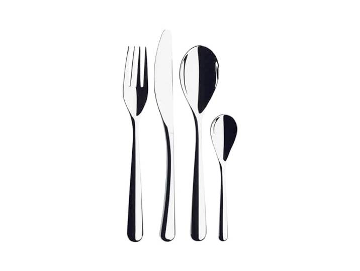 Iittala Piano Besteckset 24-teilig aus poliertem Edelstahl, für 6 Personen Elegantes 24-teiliges Edelstahlbesteck mit ausgewogenen Proportionen