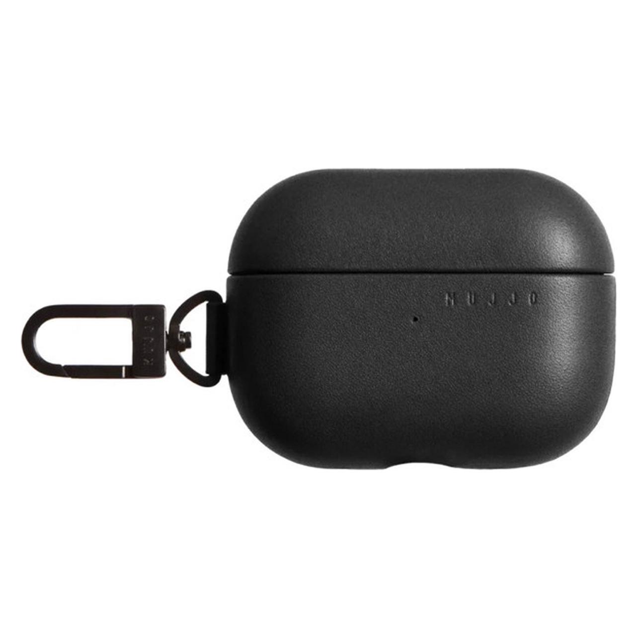 Mujjo Echelon Leather AirPods Pro (1 & 2) Case Black (MUJJO-AP-001-BK) (Kopfhörer Hülle) (MUJJO-AP-001-BK)